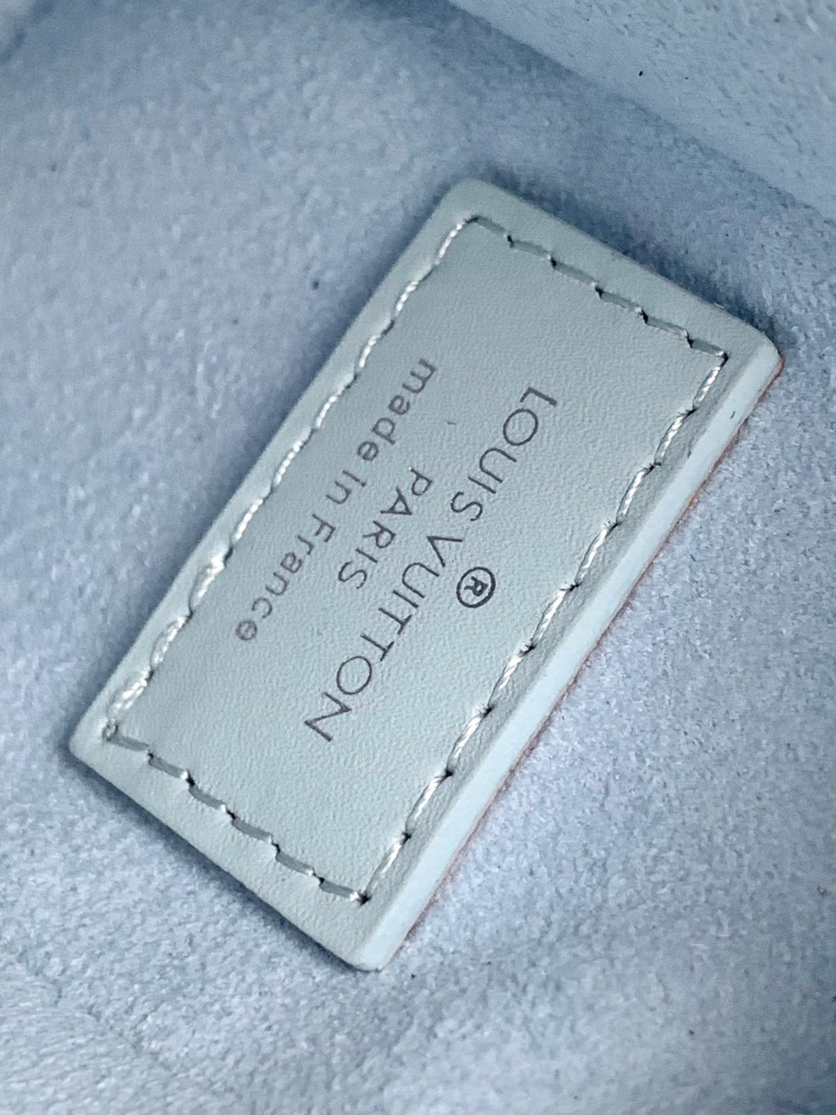 Louis Vuitton Pastel Blue Leather Trunk Crossbody Bag with Silver Hardware