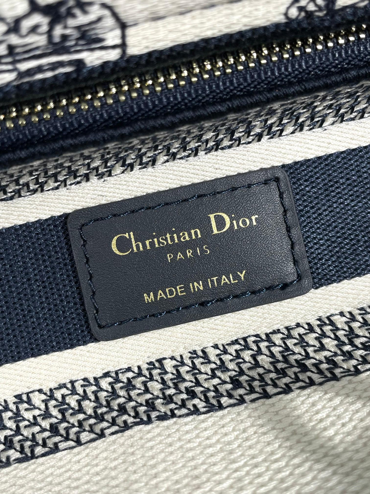 Christian Dior Lady D-Lite Bag - Blue Toile de Jouy Reverse Embroidery