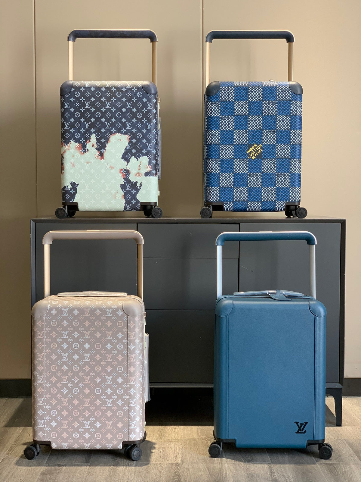 Luxury Designer Style Patterned Rolling Spinner Suitcases
