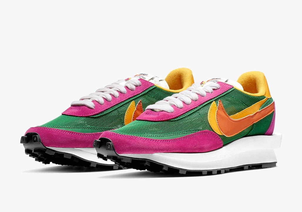 Nike LDWaffle X Sacai Green Pink