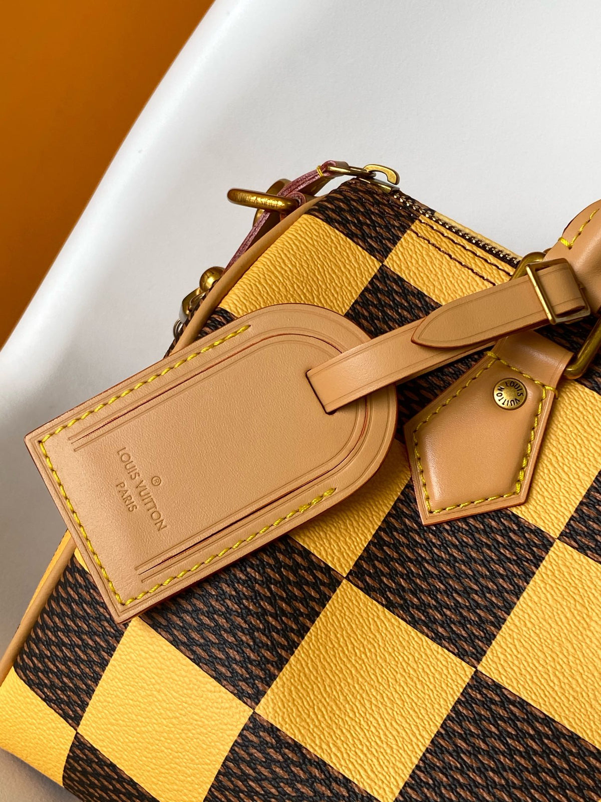 Louis Vuitton Speedy Bandoulière 25 Damier Heritage Yellow/Brown Handbag