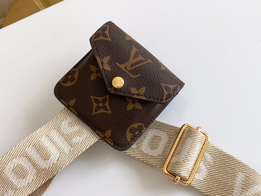 Louis Vuitton Brown Monogram Multi Pocket Crossbody Bag with Coin Pouch