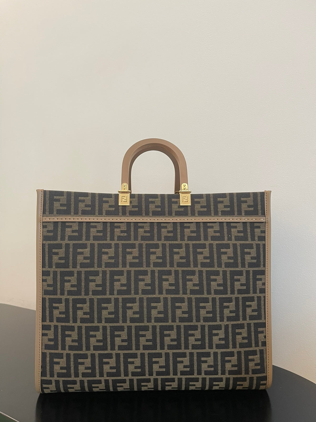 Fendi Sunshine Medium FF Motif Fabric Tote Bag