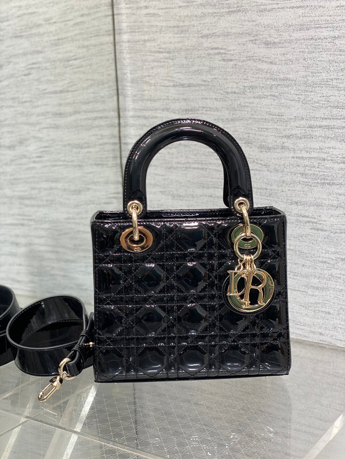 Christian Dior Small Lady Dior My ABCDior Bag - Black Cannage Lambskin