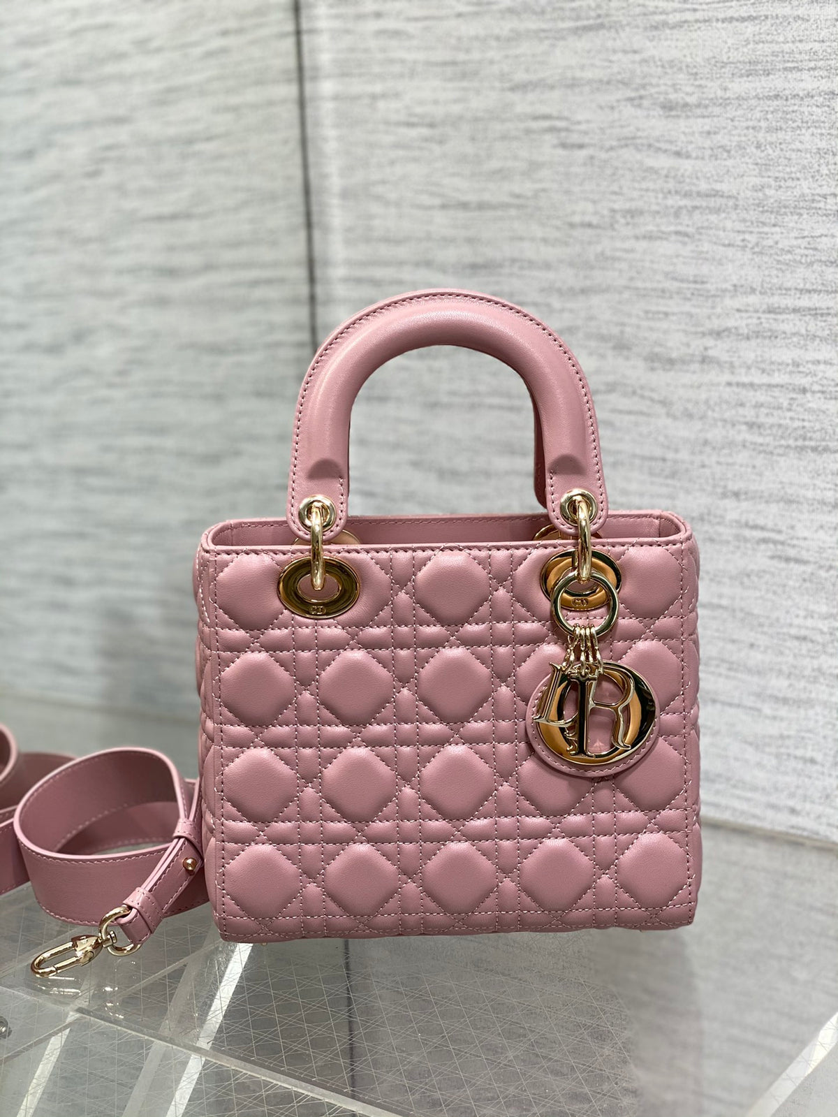 Christian Dior Lady Dior My ABCDior Bag Pink Cannage Lambskin
