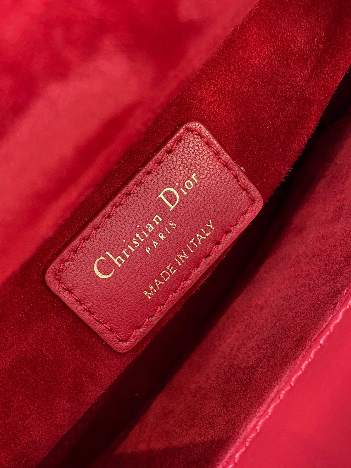 Christian Dior Small Lady Dior My ABCDior Bag - Red Cannage Lambskin