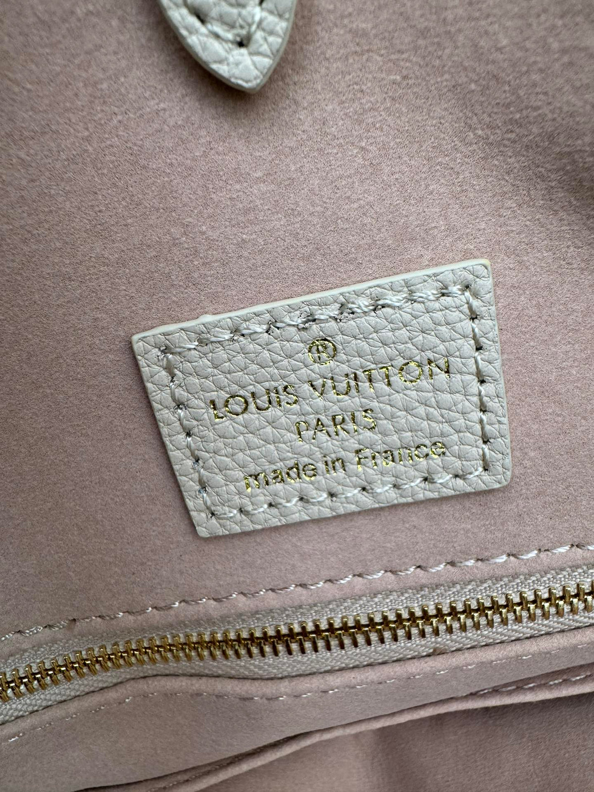 Louis Vuitton Classic Khaki Monogram Print Leather Tote Bag with Top Handles