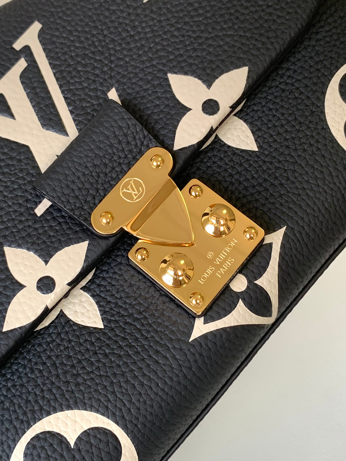 Louis Vuitton Madeleine BB Monogram Empreinte Giant Leather Handbag - Black/Gold